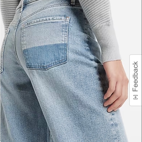 Express relaxed fit straight jean- size 8S - Picture 3 of 12